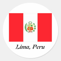 Runde Aufkleber Limas, Peru