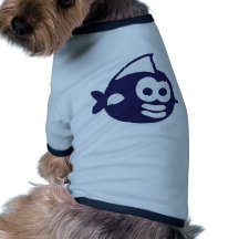 Runder Fisch fish Hundetshirt