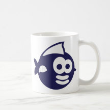 Runder Fisch fish Tee Tasse