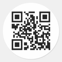 Runder QR Code-Aufkleber