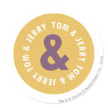 Rundes Logo 3 Toms und Jerry aufkleber