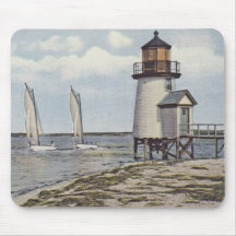 Rundung des Brant-Punkt-Leuchtturmes Nantucket Mousepads