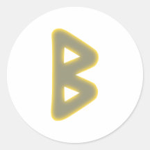 Rune Berkana Runder Sticker