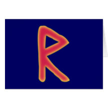 rune Raidho Futhark Karten