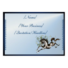 Runnung Pferd profilecard_chubby_horizontal., [… Visitenkartenvorlage
