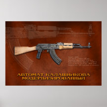 Russisches AKM Plakatdrucke