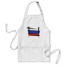 Russland-Bürsten-Flagge Schürze