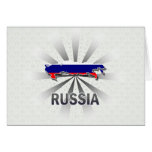 Russland-Flaggen-Karte 2,0