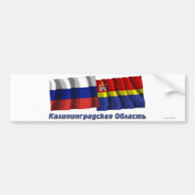 Russland und Kaliningrad Oblast Autoaufkleber