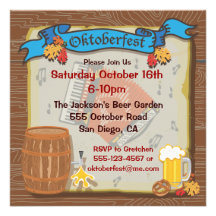 Rustikale Oktoberfest Party Einladung