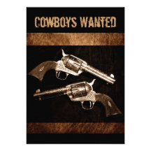 Rustikales ledernes outlawcountry Pistolen-Western Ankündigung