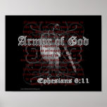 Rüstung des Gott Ephesians 6:11 Plakat-Druckes