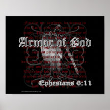 Rüstung des Gott Ephesians 6:11 Plakat-Druckes
