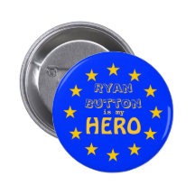 Ryan-Knopf ist mein Held Button