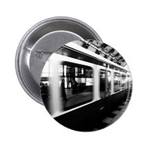 S-Bahn Berlin Schwarz Weiß Fotografie Anstecknadel