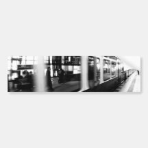 S-Bahn Berlin Schwarz Weiß Fotografie Autosticker