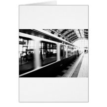 S-Bahn Berlin Schwarz Weiß Fotografie Grußkarten