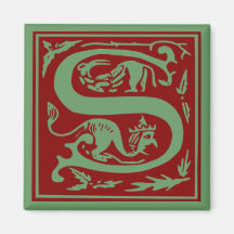 S - Dekoratives Alphabet Kühlschrankmagnete