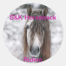 S&K Reiten-Aufkleber