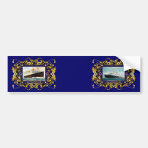 S.S. Dampfer-Passagier-Schiff Columbus Vintages Autosticker