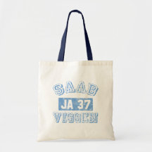 Saab Viggen - BLAU Leinentaschen