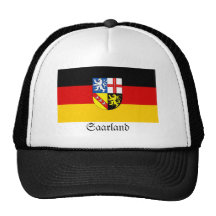 Saarland-Flagge Baseball Kappen