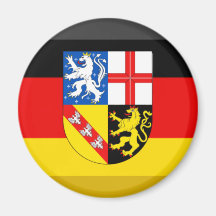 Saarland-Flaggen-Edelstein Magnete