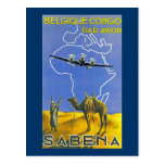 Sabena ~ Belgique der Kongo Postkarte