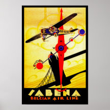 Sabena-Kunst-Deko-Kompass Posterdrucke