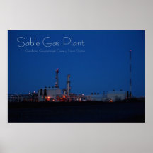 Sable-Gas-Pflanze, Goldboro, N.S. Plakat