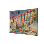 Sacramento, CaliforniaLarge Buchstabe-Szenen 2 Gespannter Galeriedruck