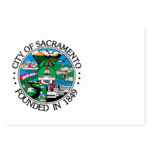 Sacramento-Stadt-Siegel Visitenkarten Vorlagen