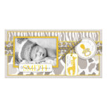Safari-Baby-Foto-Karte Personalisierte Photo Karte