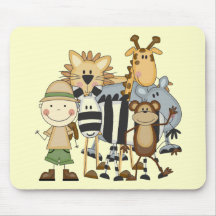 Safari-Jungen-T-Shirts und Geschenke Mousepads