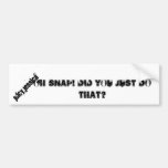 Saftige Hauptsächlichjessica, oh Verschluss! Taten Auto Sticker