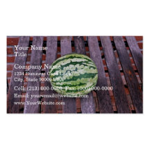 Saftige Wassermelone auf Tabelle Visitenkarte