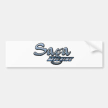 Saga-Maschine Autosticker