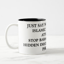 SAGEN SIE EINFACH "NEIN" ZUR KRIMINELLEN ISLAMISCH KAFFEE TASSEN