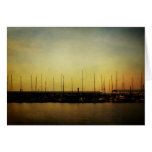 Sailboats and Sunrise note card
