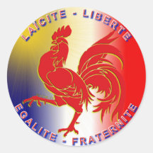 Säkularisierung, Freiheit, Gleichheit, Brüderlichk Runde Sticker