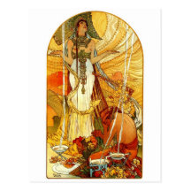 Salammbo durch Alphonse Mucha Postkarten