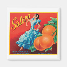 Salero Vintager Kisten-Aufkleber - Tänzer Magnete