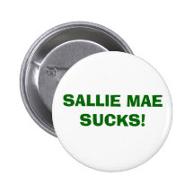SALLIE MAE SAUGT! ANSTECKNADELBUTTON