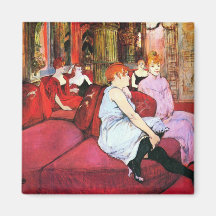 Salon im Ruede Moulins durch Toulouse-Lautrec Kühlschrankmagnete