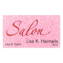 Salon-rosa Blasen Visitenkartenvorlage