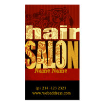 Salon-Text-Haar-Diva Visitenkartenvorlage