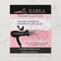 Salon-u. Wellness-Center-Haar-SorgfaltHairstylist Flyerdruck