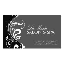 Salon-und Wellness-Center-Geschäfts-Karte Visitenkartenvorlagen