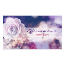 Salon-Wellness-Center-Stylistlila Grunge-mit Blume Visitenkarte
