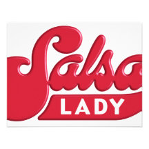 Salsa-Dame Personalisierte Ankündigungskarte